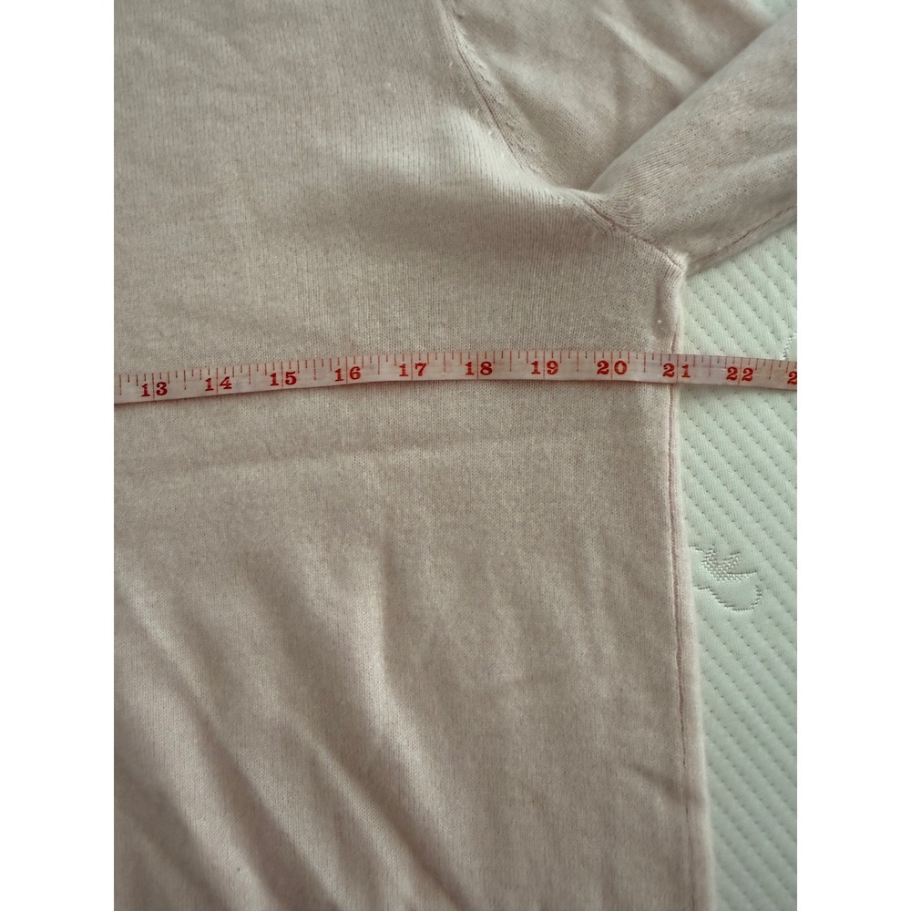 Quince 100% Mongolian Cashmere Crewneck Sweater Blush Pink Quiet Luxury L - Picture 6 of 7